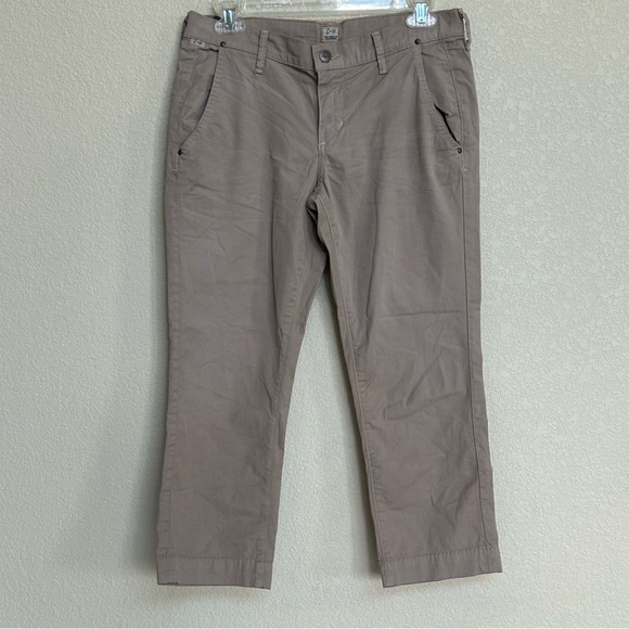 Citizens of Humanity by Jerome Dahan Brown Crop Pants Women’s 27 Stretch Cotton - Picture 1 of 7